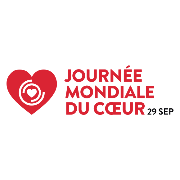 World heart day logo in French