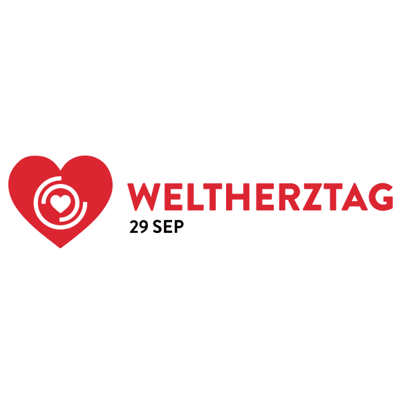 World heart day logo in German