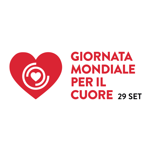 World heart day logo in Italian