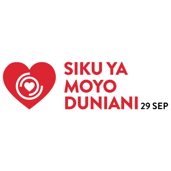 World heart day logo in Swahili