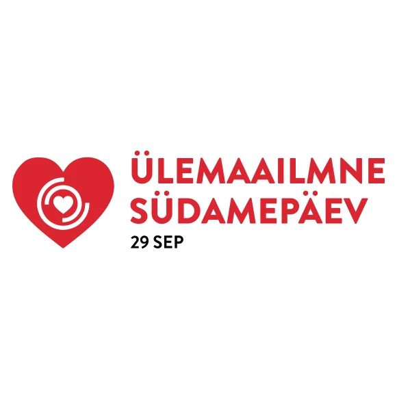 World heart day logo in Estonian