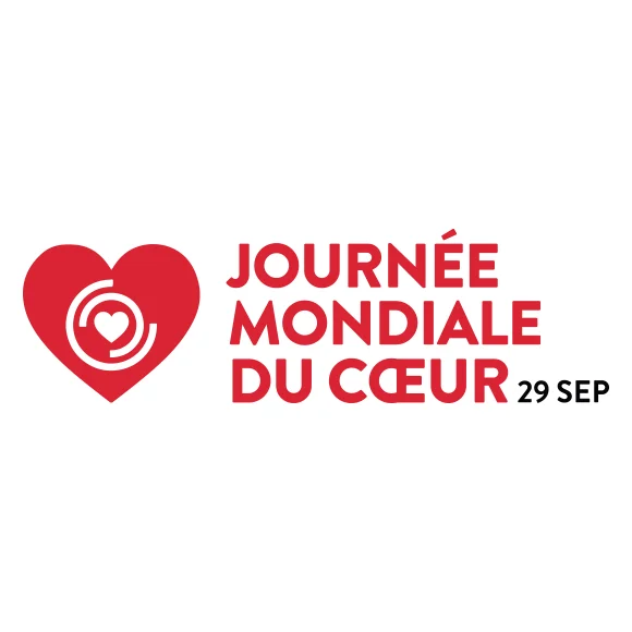 World heart day logo in French