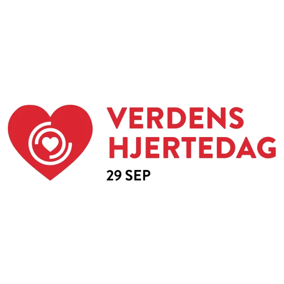 World heart day logo in Norwegian