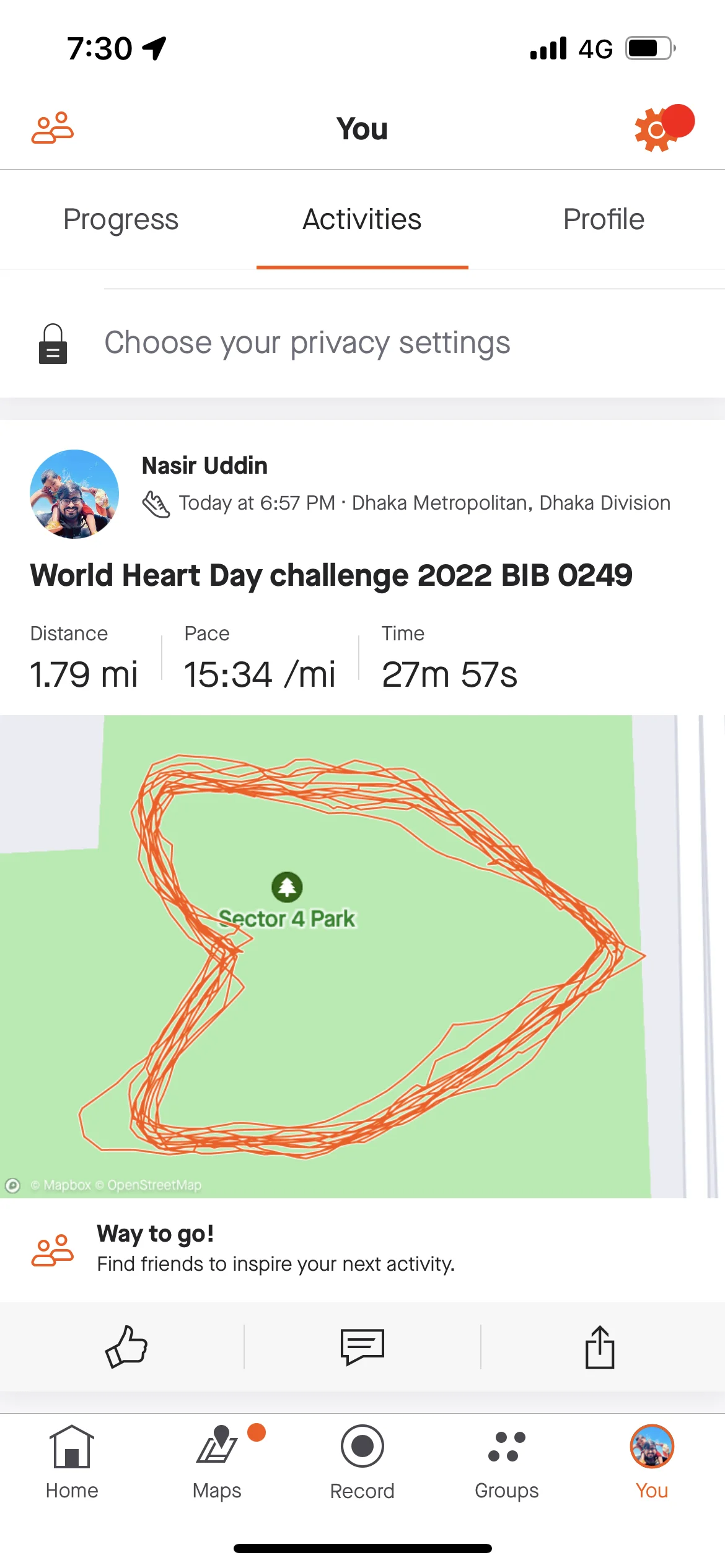World Heart Day challenge 2022 BIB 0249