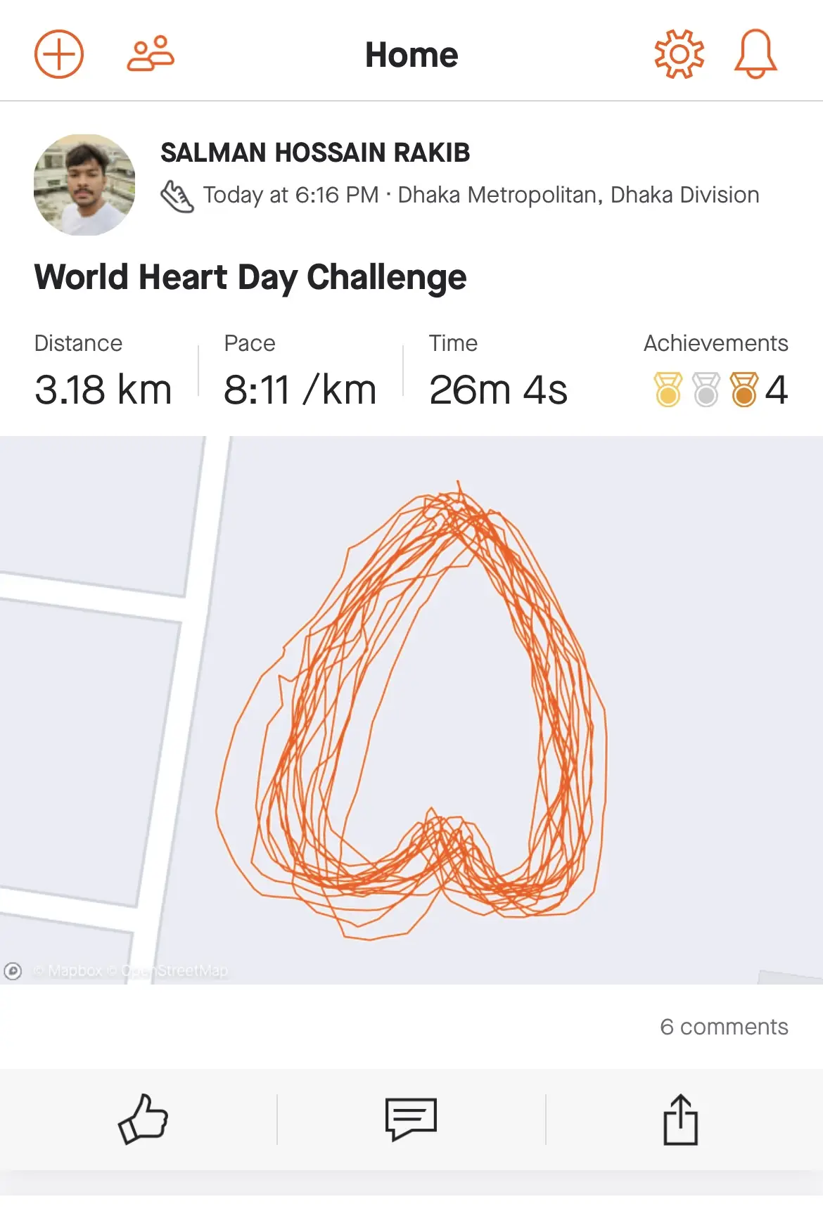 World heart day challenge 2022 🏃‍♂️❤️ BIB:0015