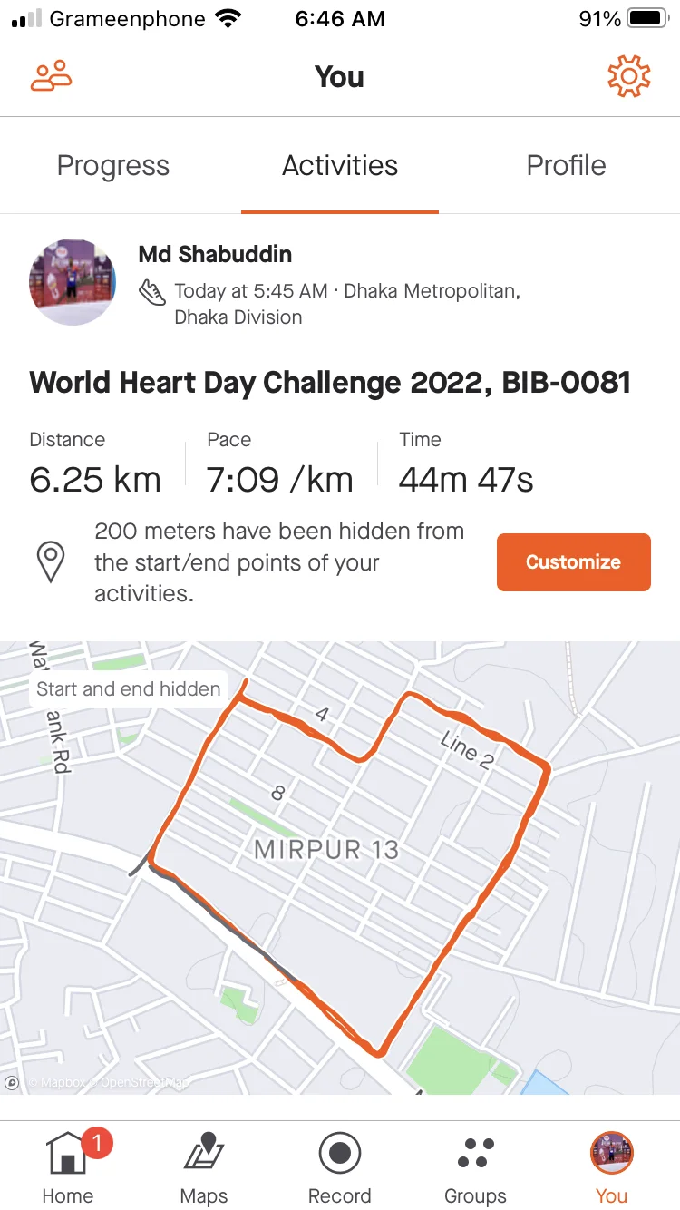 World Heart Day Challenge 2022, BIB-0081