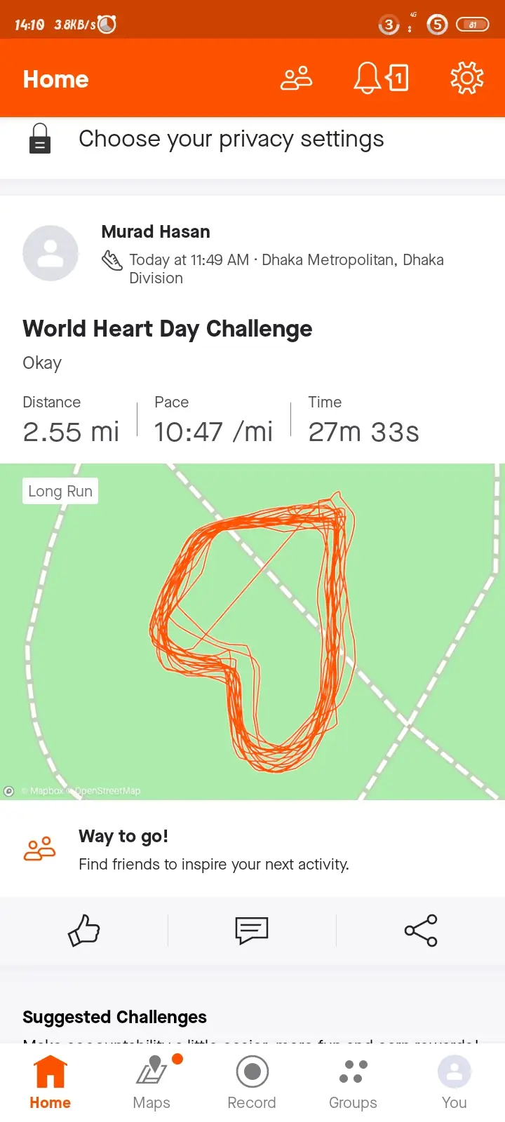 World Heart Day Challenge