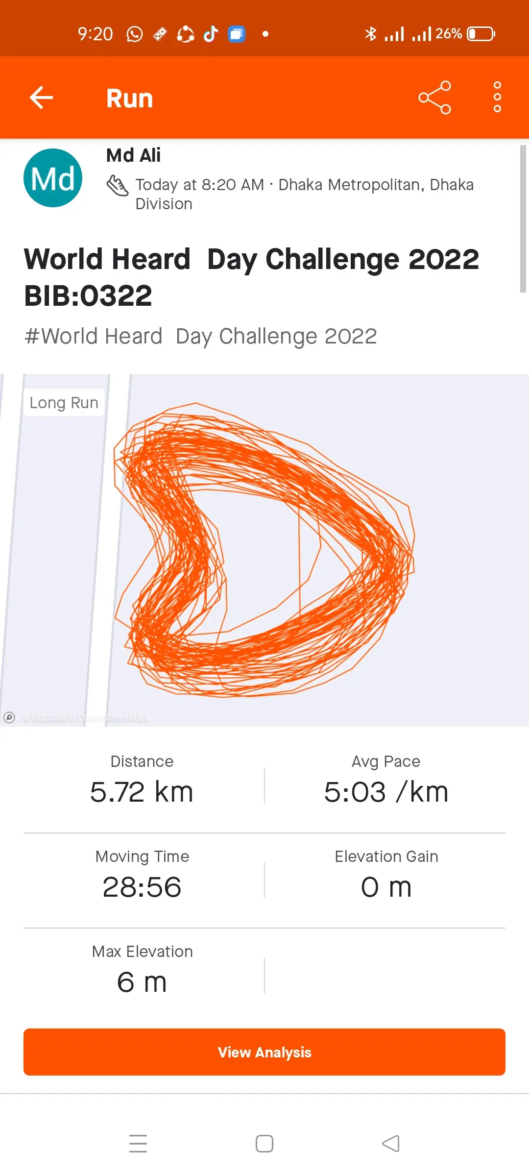 World Heart Day Challenge 2022 BIB:0322