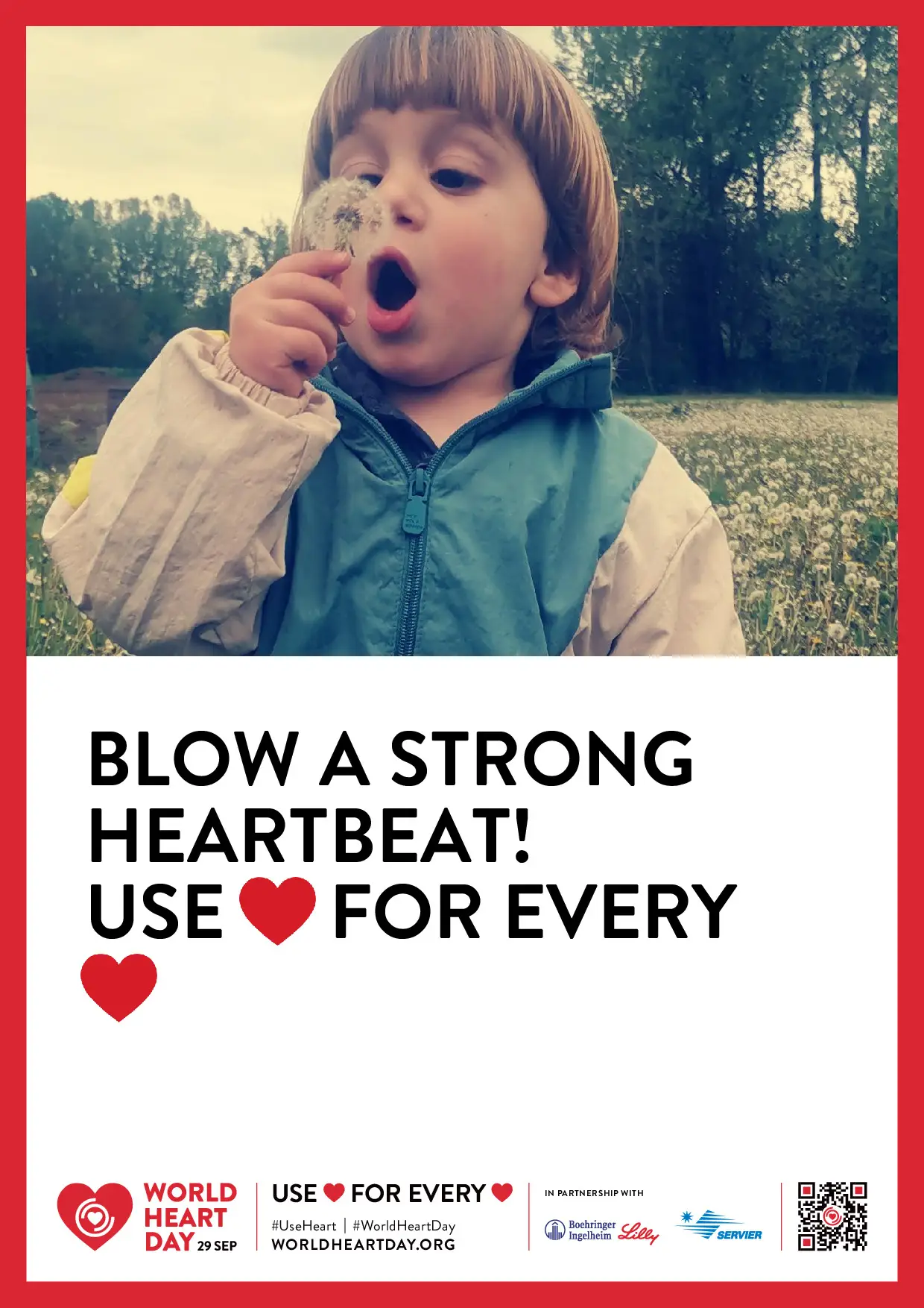 Blow a strong heartbeat