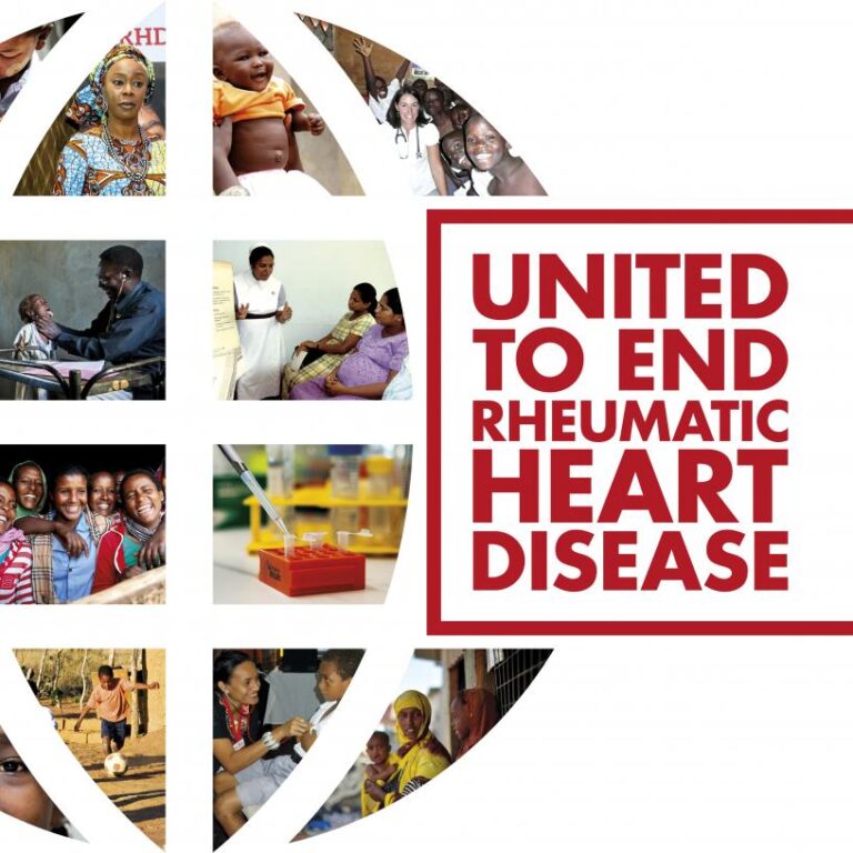 United to End Rheumatic Heart Disease campaign banner
