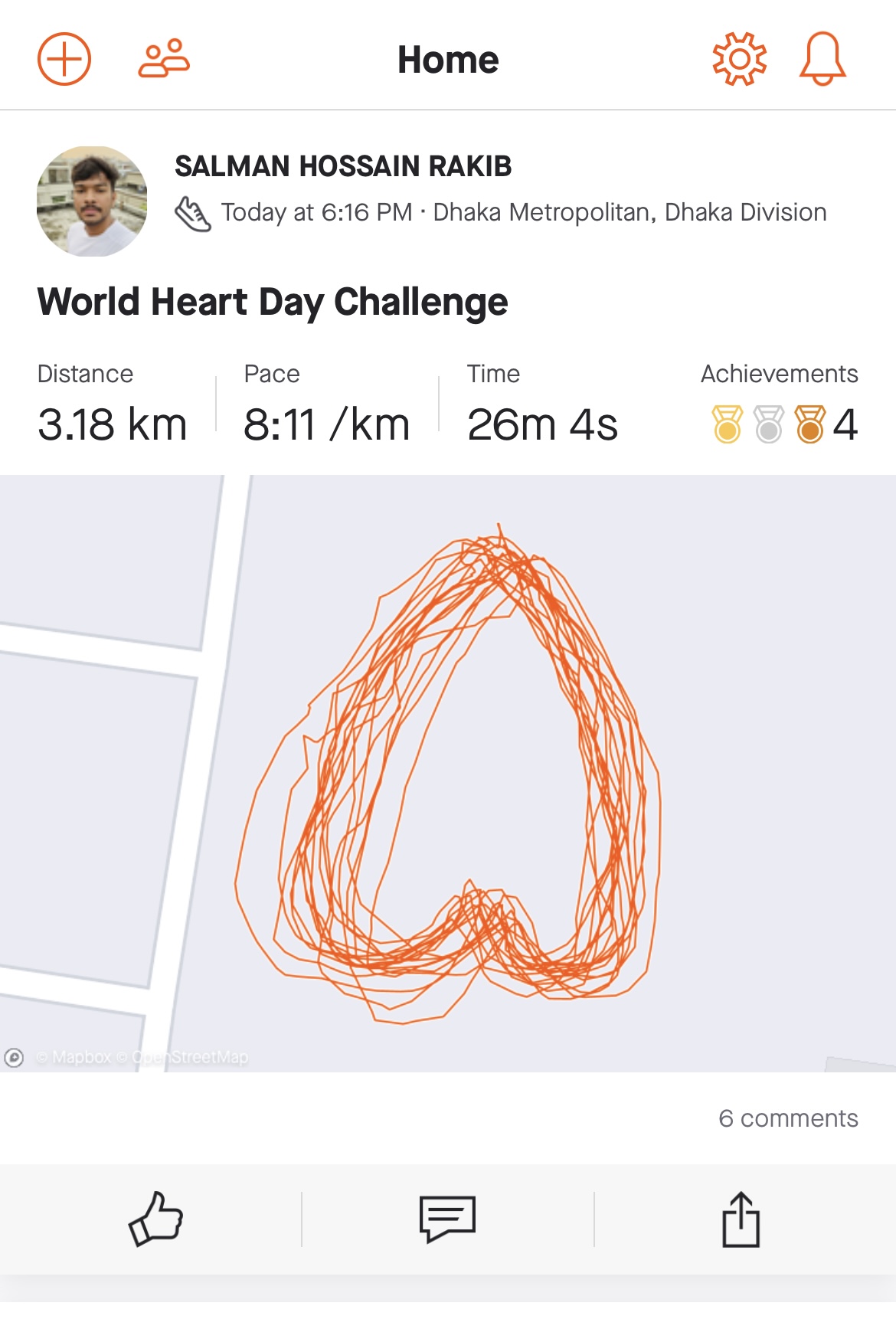 World heart day challenge 2022  ‍♂️❤️ BIB:0015