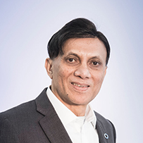 A portrait image of Akhtar Hussain