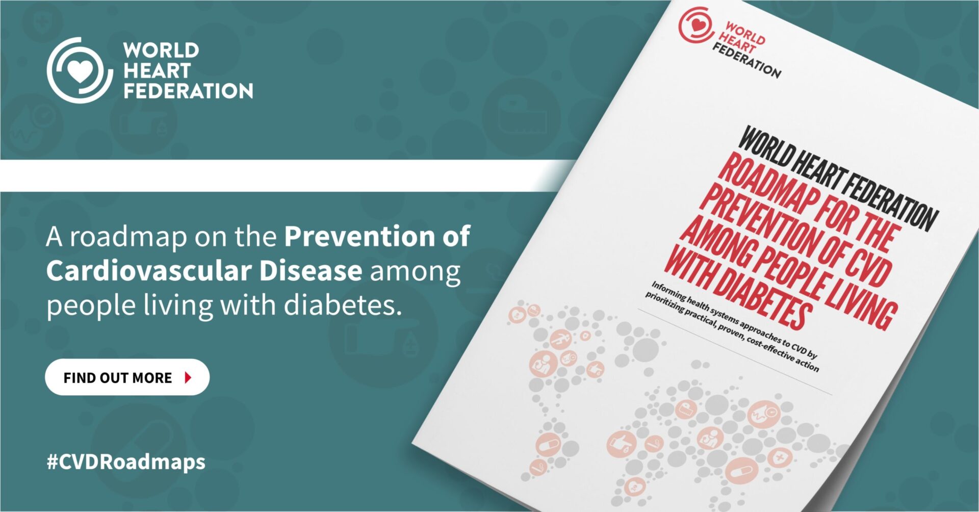 World Heart Federation Roadmap for the prevention of CVD among people living with diabetes banner