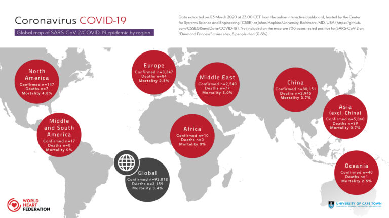 Coronavirus map