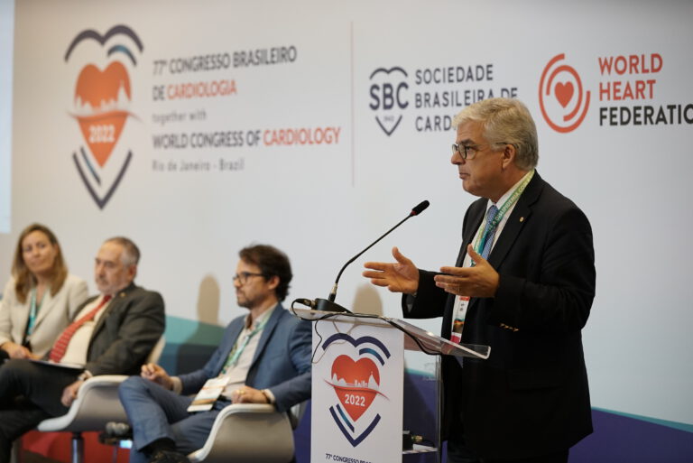 Heart health professionals having a discussion