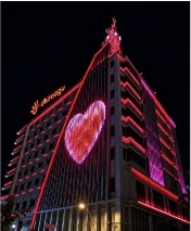 Dhiraagu, Malé illuminated for WHD