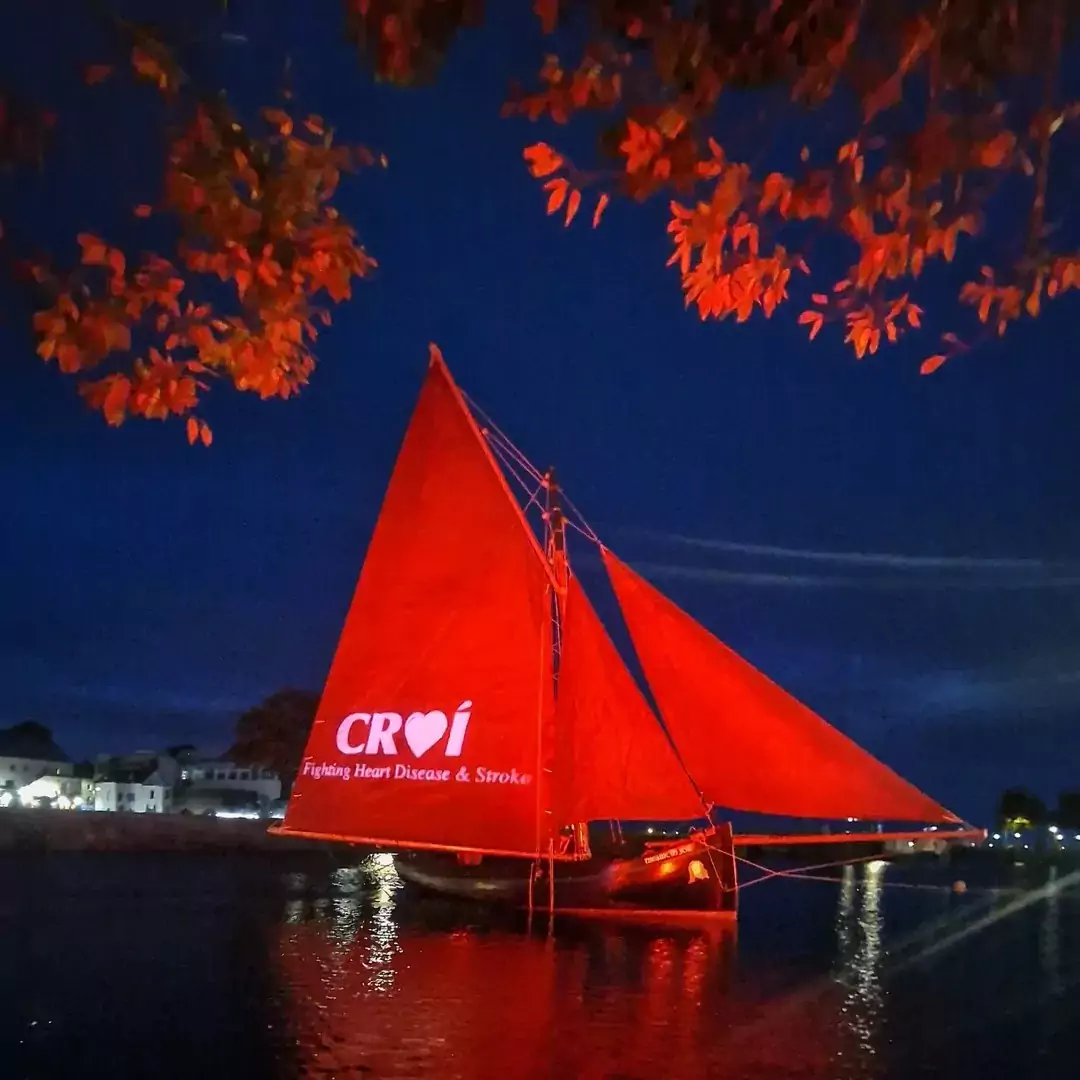 Historic Galway Hooker Red, Galway, Ireland