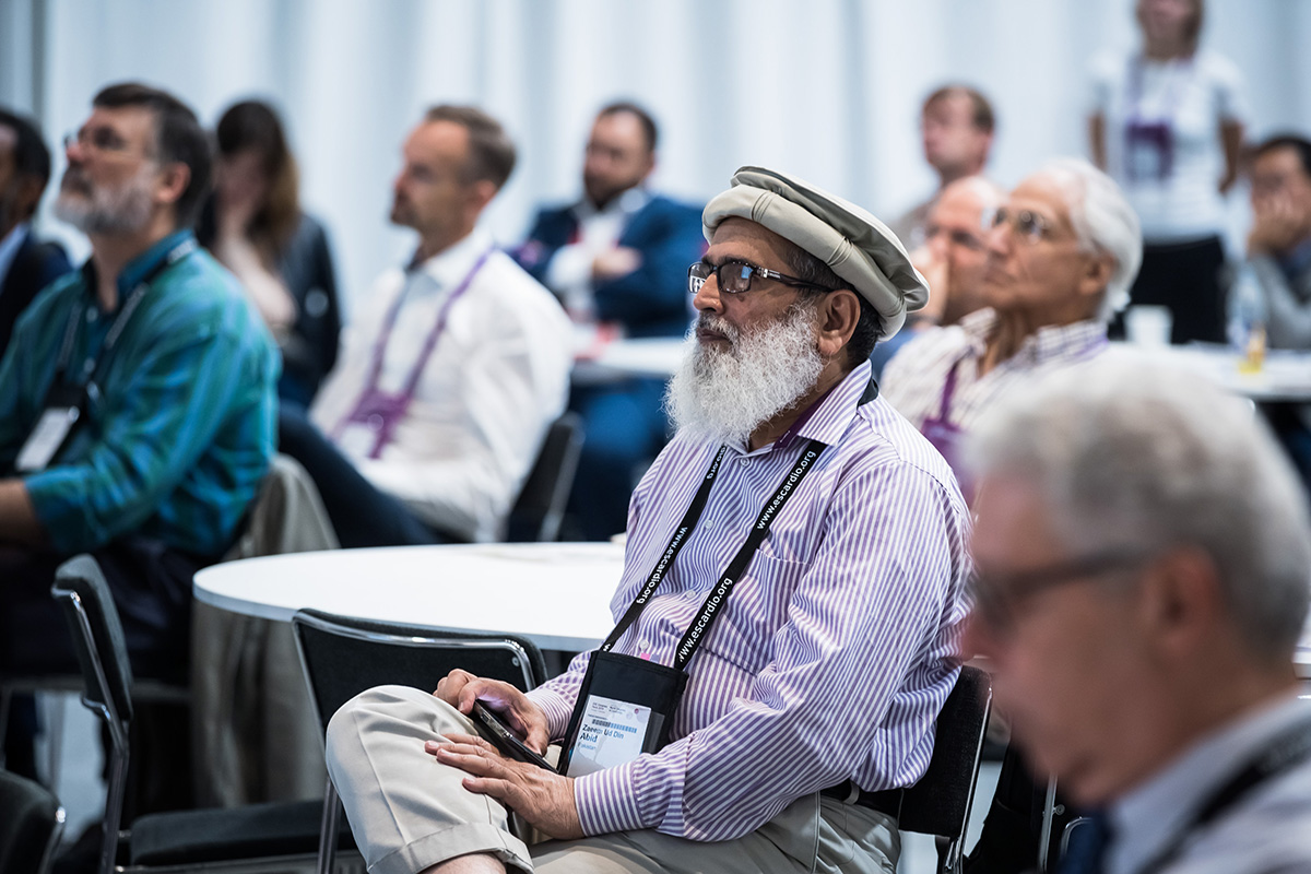 Gentleman sitting at the World Congress of Cardiology 2019-1106