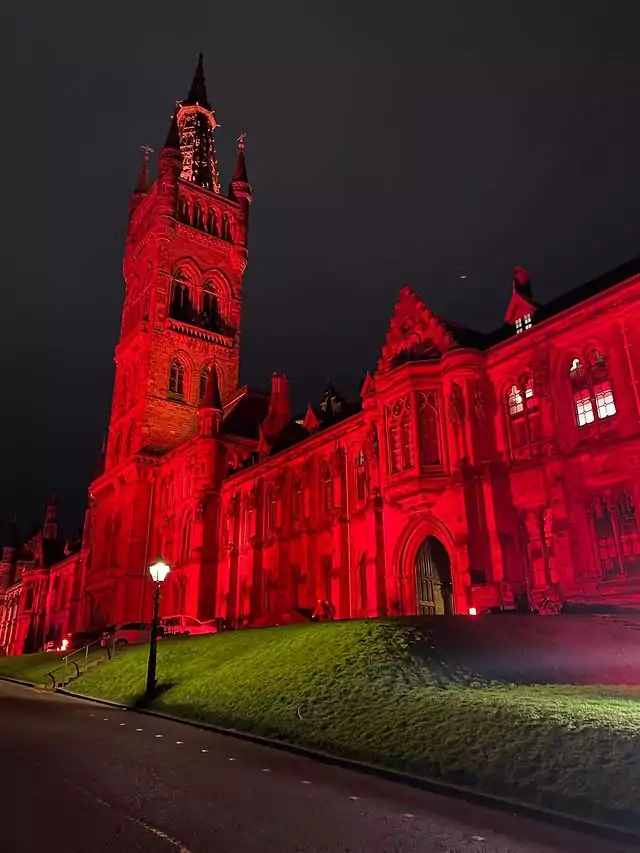 Gilbert Scott Building of the University of Glasgow, Glasgow, United Kingdom