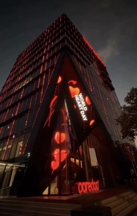 The Building of the Ooredoo Company, Hulhumalé, Maldives