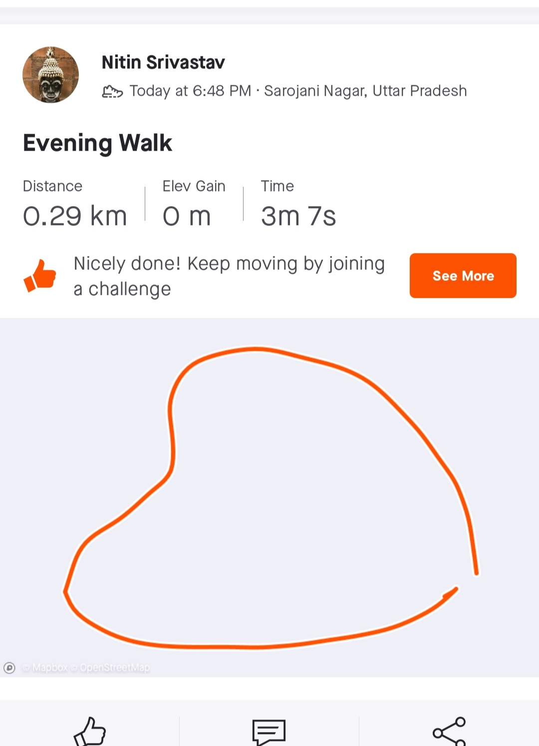Nitin Srivastav’s Route