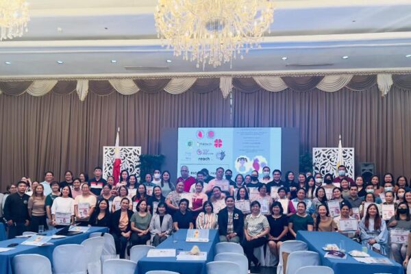 Heart health advocates gather for a photo at a World Heart Federation conference