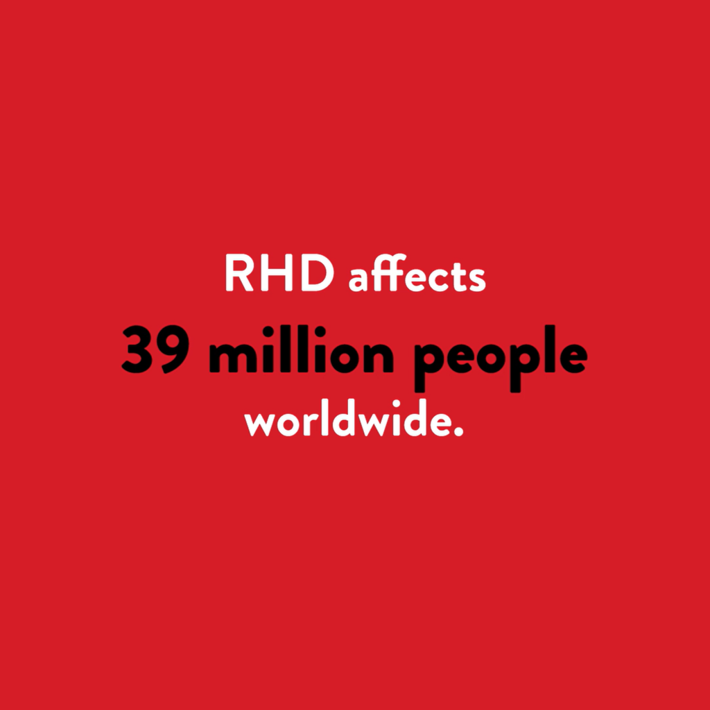 RHD affects 39 million people worldwide image