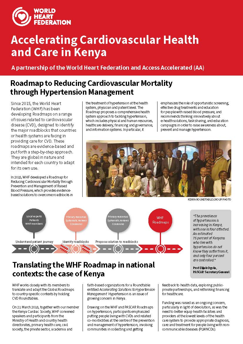 WHF launches Report on Hypertension Roadmap implementation in Kenya