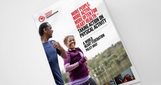 WHF Policy Brief on Physical Activity: More people, More active, More often for heart health - Physical Activity Policy Brief