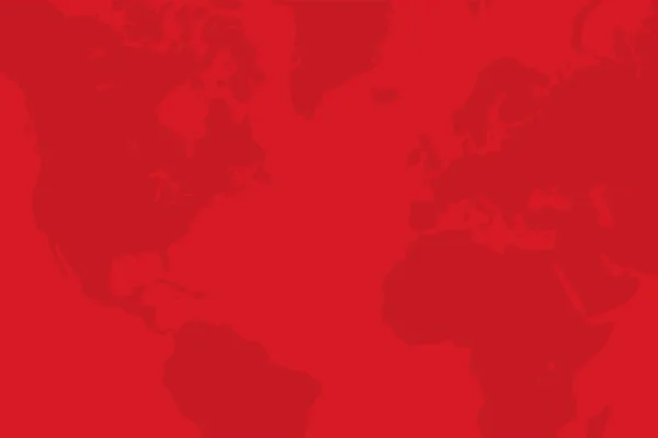 Red Background World Map - WHF World Heart Day 2025