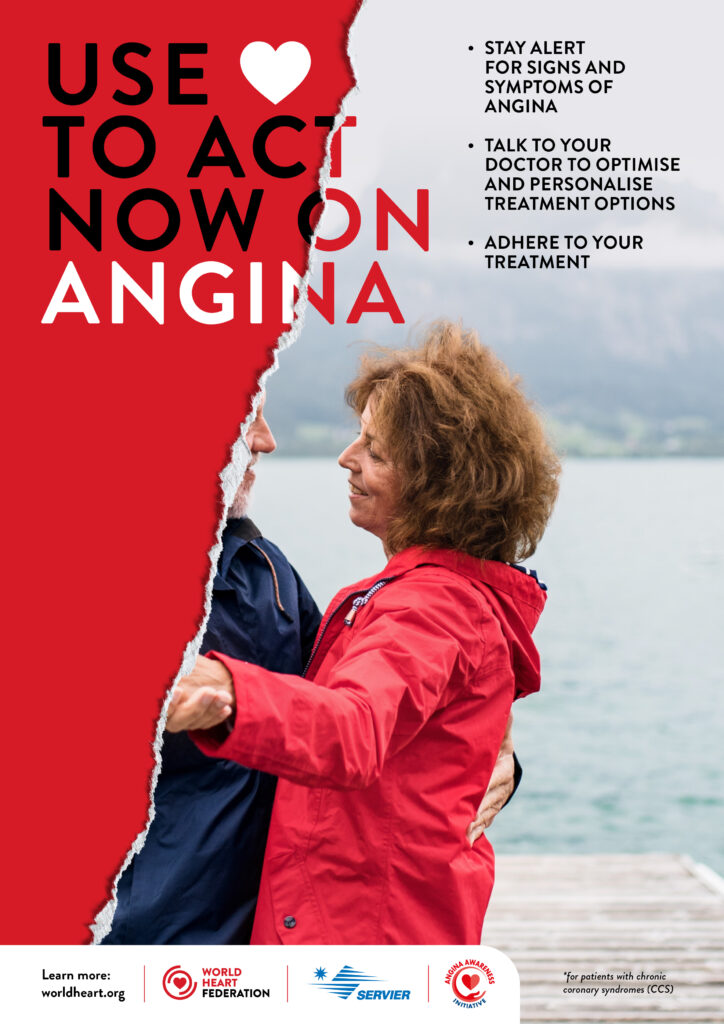 Portrait banner for Angina Campaign Toolkit World Heart Federation