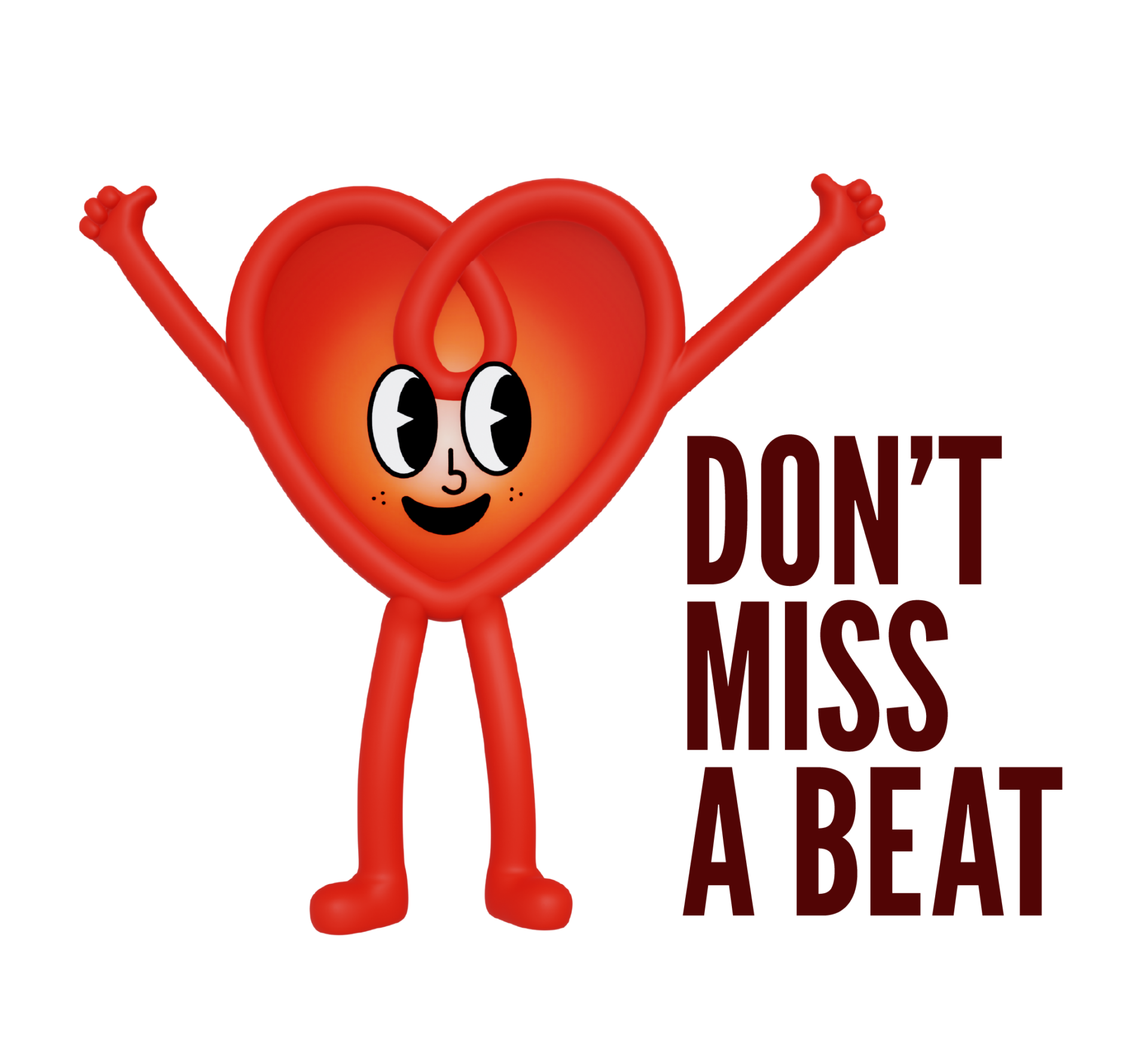 WHD 2026 – Don’t Miss a Beat Logo Dark Red