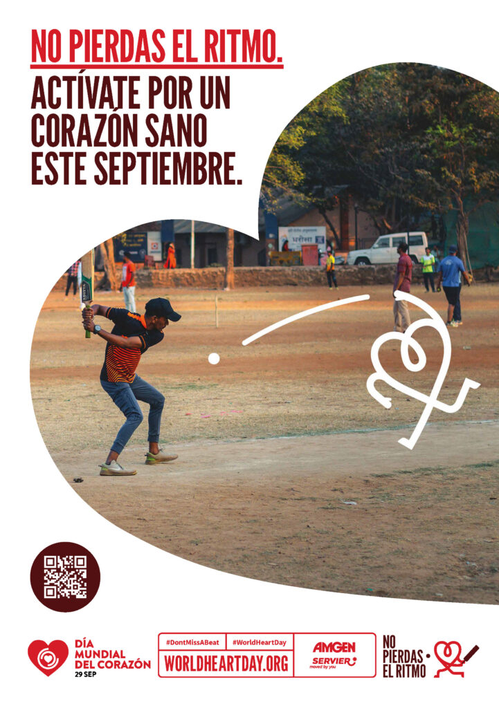 World Heart Day – Don’t Miss a Beat Poster 1 – Spanish (Latin American)