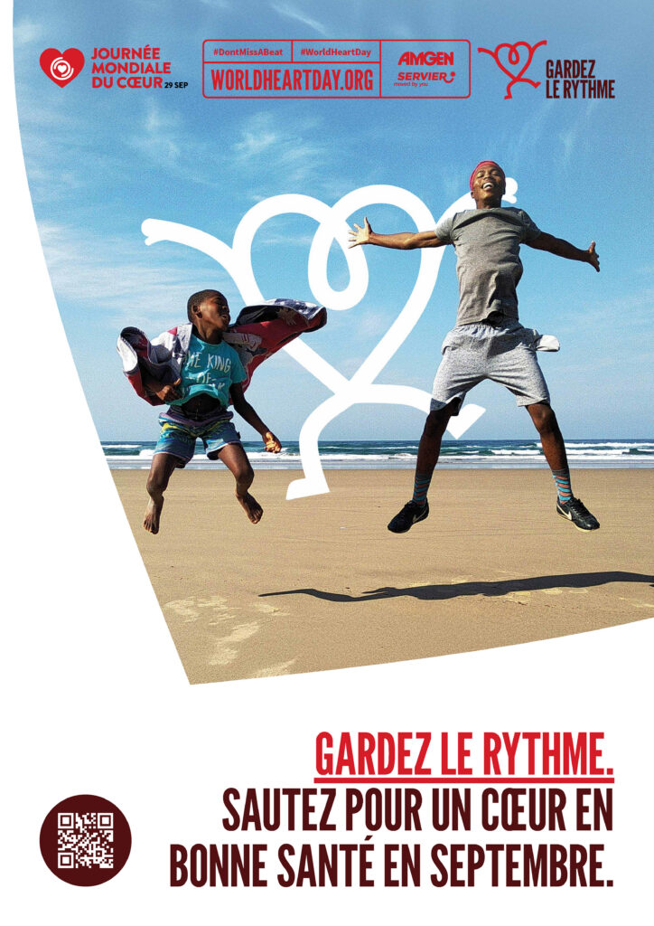 World Heart Day – Don’t Miss a Beat Poster 10 – French