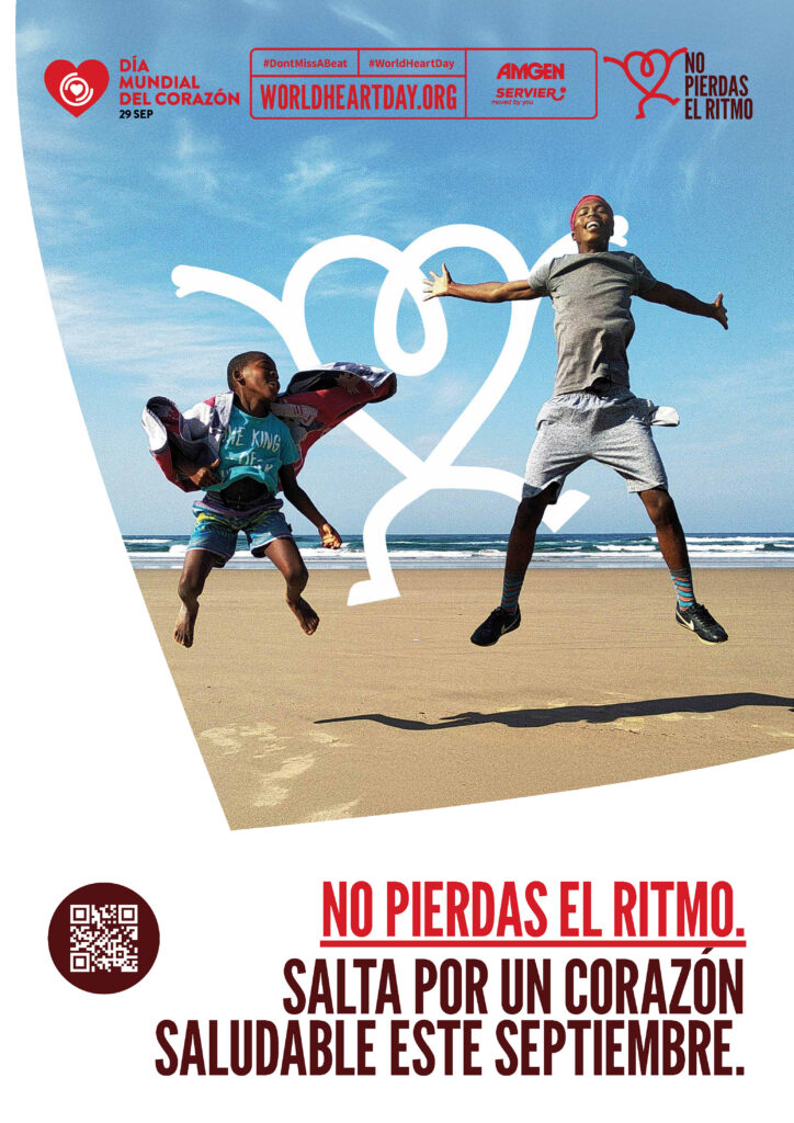 World Heart Day – Don’t Miss a Beat Poster 10 – Spanish (Latin American)