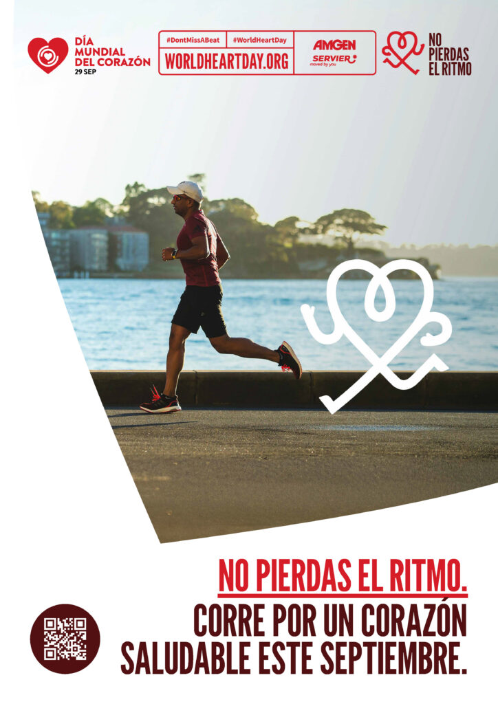 World Heart Day – Don’t Miss a Beat Poster 2 – Spanish (Latin American)