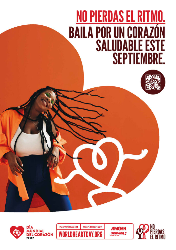 World Heart Day – Don’t Miss a Beat Poster 3 – Spanish (Latin American)