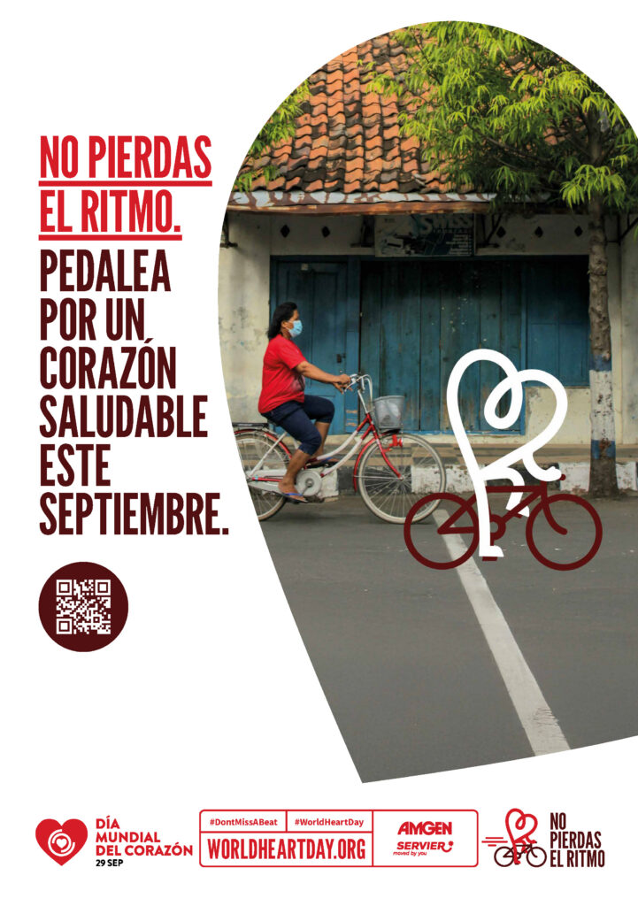 World Heart Day – Don’t Miss a Beat Poster 4 – Spanish (Latin American)