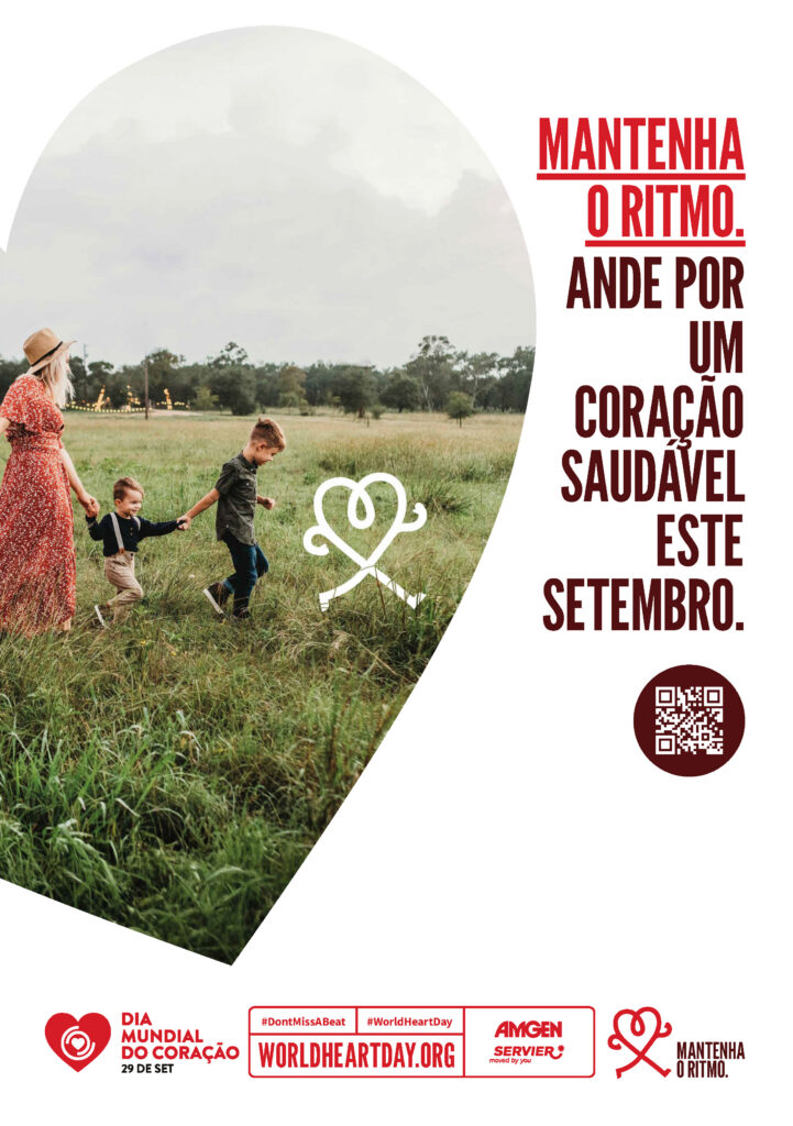 World Heart Day – Don’t Miss a Beat Poster 5 – Portuguese
