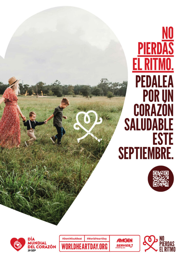 World Heart Day – Don’t Miss a Beat Poster 5 – Spanish (Latin American)