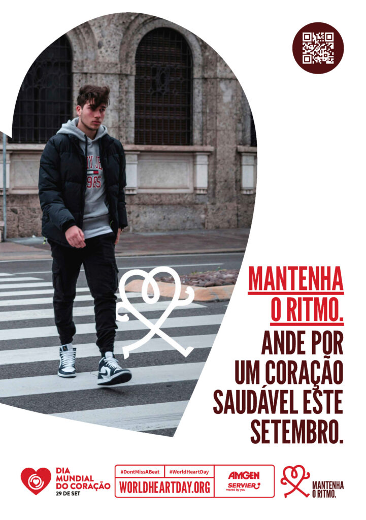 World Heart Day – Don’t Miss a Beat Poster 7 – Portuguese