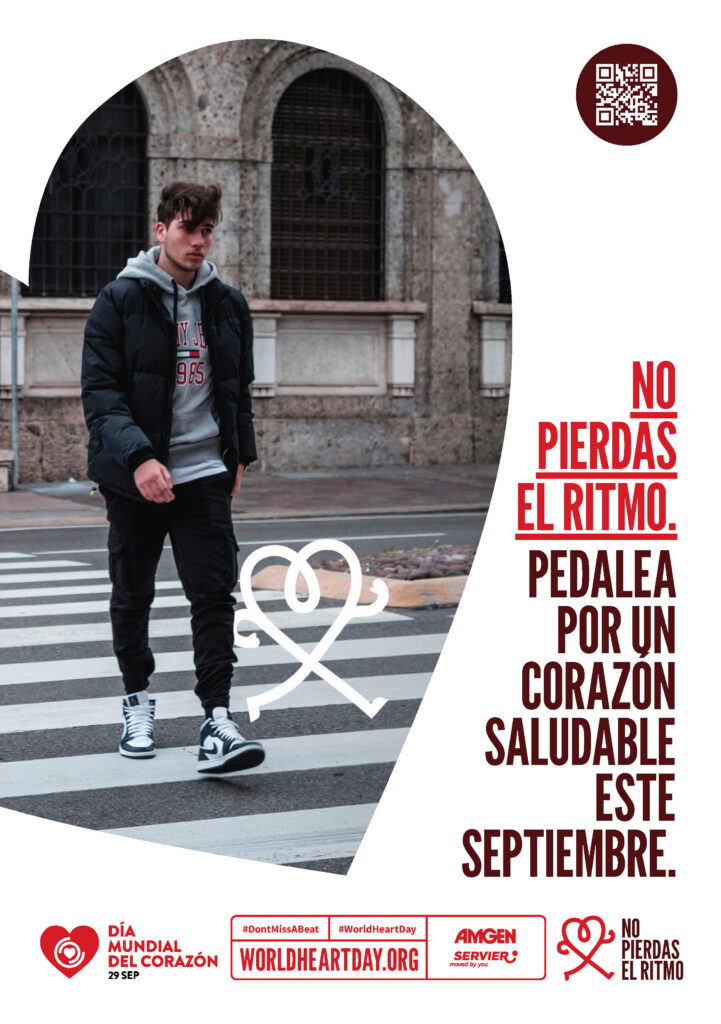 World Heart Day – Don’t Miss a Beat Poster 7 – Spanish (Latin American)