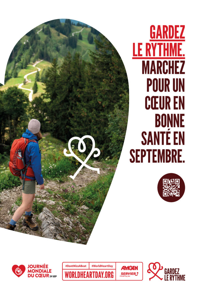 World Heart Day – Don’t Miss a Beat Poster 8 – French