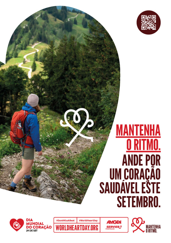 World Heart Day – Don’t Miss a Beat Poster 8 – Portuguese
