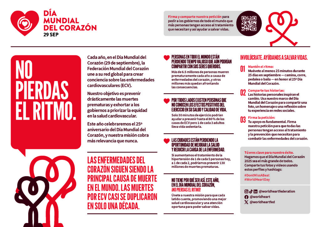World Heart Day 2025 Factsheet – Spanish (Latin American)