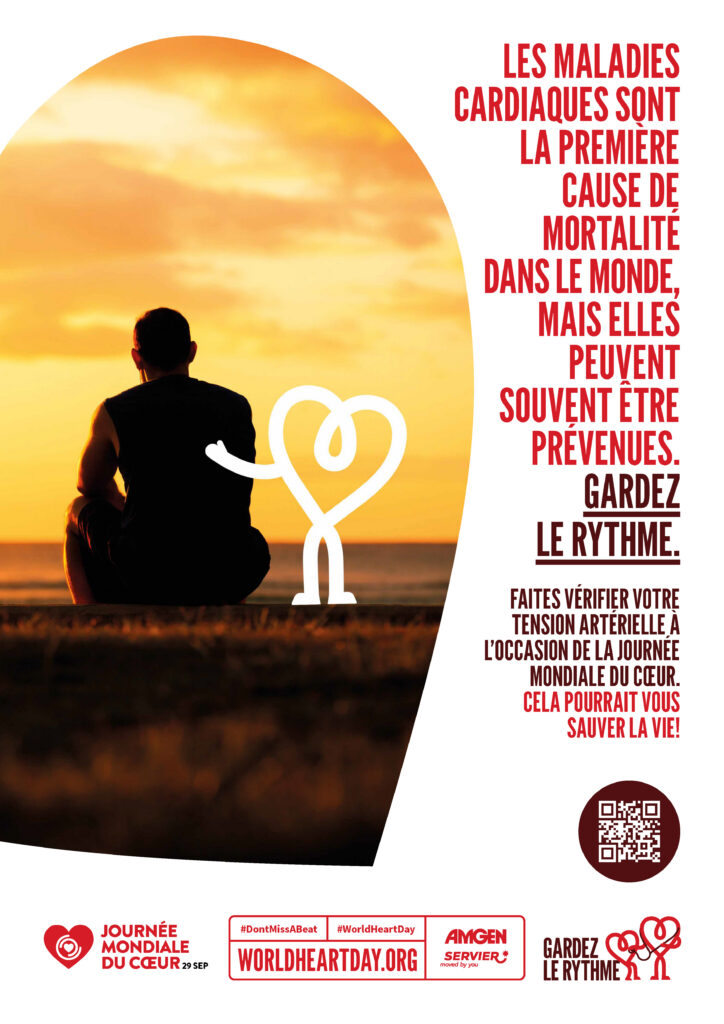 World Heart Day – Heart Health Check Poster 3 – French