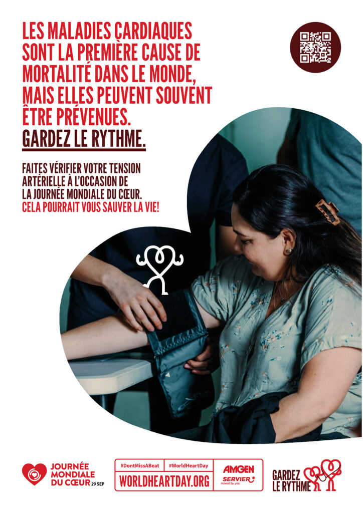 World Heart Day – Heart Health Check Poster 4 – French