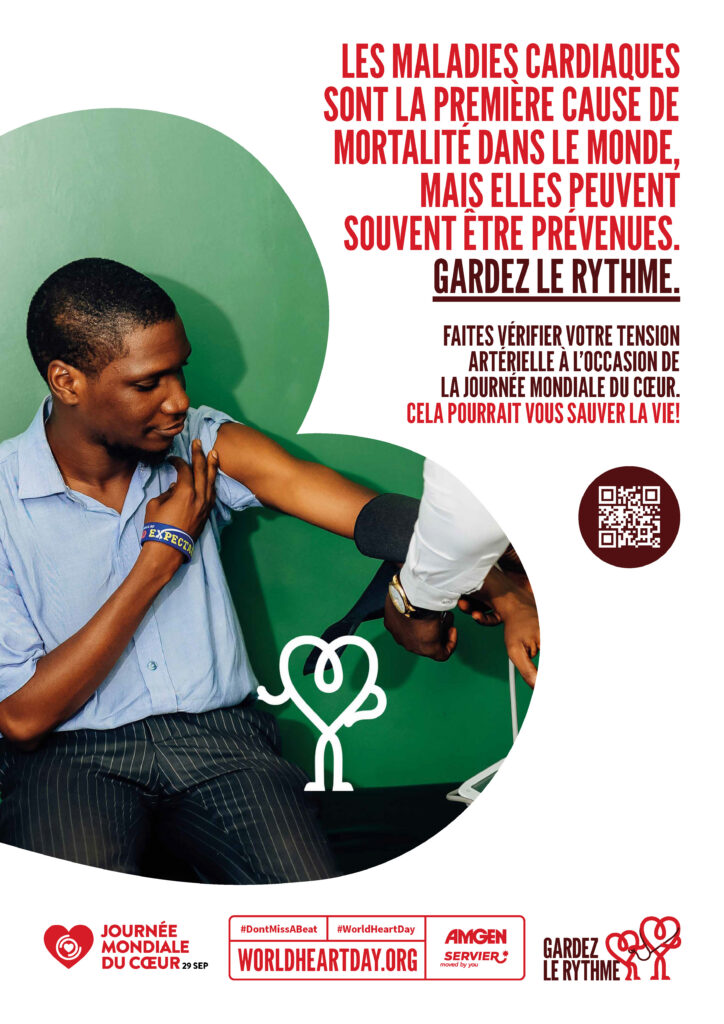 World Heart Day – Heart Health Check Poster 5 – French