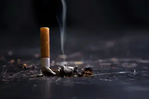 stubbed cigarette