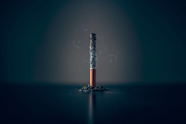 a photo of a smoking cigaratte